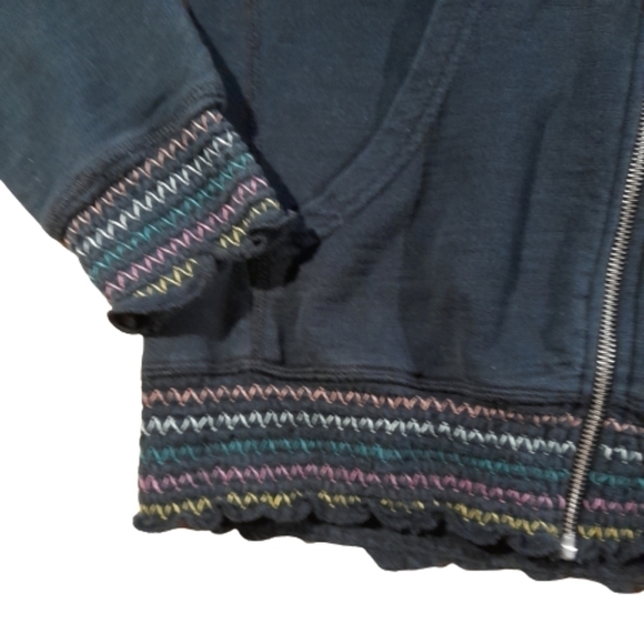 THE NORTH FACE Hoodie RARE Embroidered Size Medium black - Picture 4 of 13